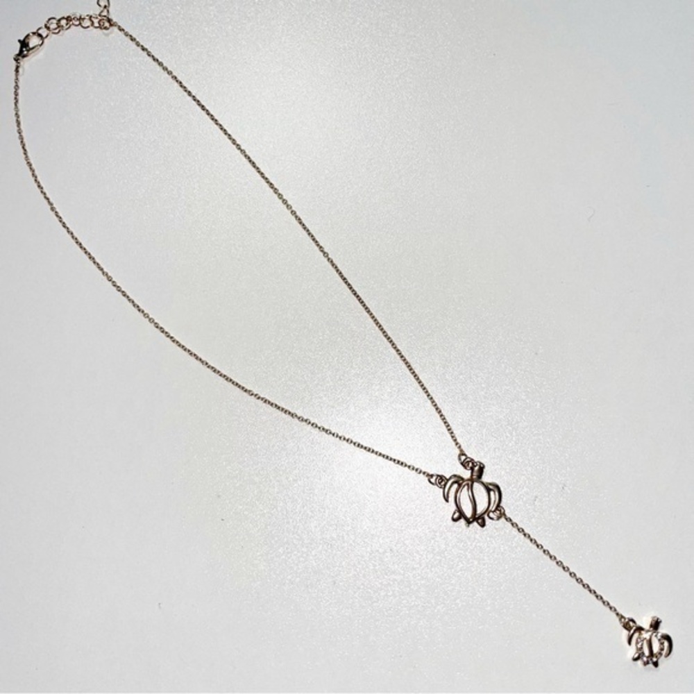 Gold Turtle Chain Necklace
